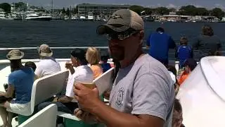 Destin 2013 party boat, dolphin cruise.  No dolphins in this vid.