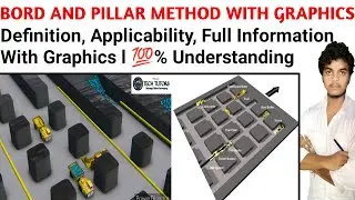 BORD AND PILLAR METHOD WITH GRAPHICS l 💯% Samajh me aayega. Lecture - 4.1
