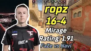 CS2 POV | FaZe ropz (16-4) vs Navi (mirage) | PGL CS2 Major Copenhagen 2024 
