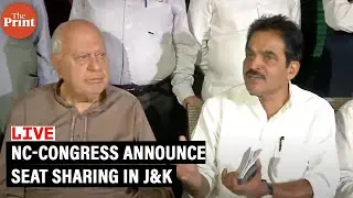 LIVE: NC-Congress announce seat sharing in upcoming J&K Assembly polls
