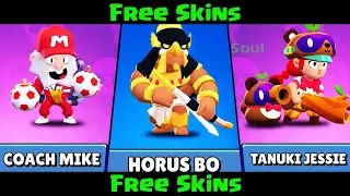 Coach Mike,Horus Bo and Tanuki Jessie Free Skin BrawlStars