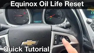 How to reset Chevy equinox oil life 2016