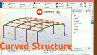 Curved Steel structures in Tekla | Connections | tamil tutorials