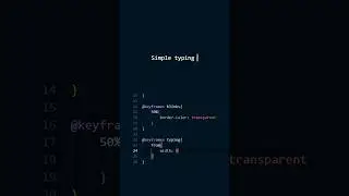css only typing text animation #shorts #programmingtt