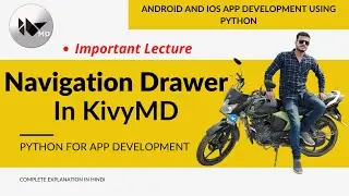 Navigation Drawer in KivyMD | Android and iOS app development using python KivyMD