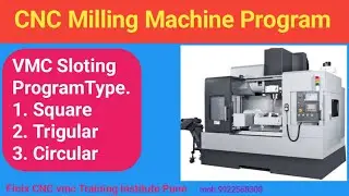 CNC milling machine | vmc sloting program| vmc programming tutorial| 
