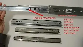 Drawer Runners Groove Ball Bearing 17mm 27mm 35mm 45mm Drawer Slides ver2