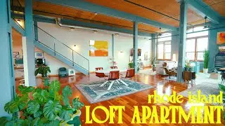 Best Loft Apartment in Rhode Island | Mid Century Modern, 2200 Sq ft, Handmade Furniture ✨