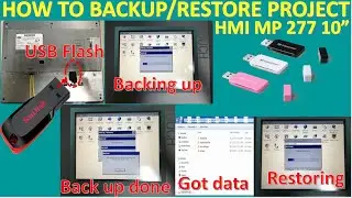 How to backup and restore project of SIMATIC HMI MP277 10
