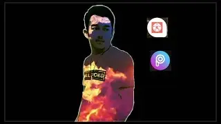 #kinemaster #piceart cara edit foto efek api unik dan keren tutorial kinemaster