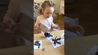 Яся на занятиях в монтессори классе 2,1