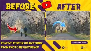 How to Remove Anything Automatically by the Content-Aware Fill in Photoshop | photoshop tutorial