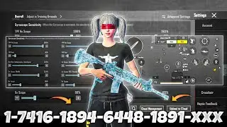 NEW UPDATE 3.4🔥BEST SENSITIVITY CODE + CONTROL SETTINGS BGMI/PUBG MOBILE