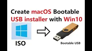 Create macOS Bootable USB Installation Media on Windows  | Quickly Make a Mac OS Bootable USB