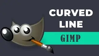 How to draw curved line in GIMP