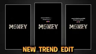 Instgram Money Viral Shayari Reel Editing | Shayari New Effect Reel Editing