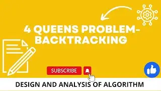4 Queens problem with  backtracking and state space tree