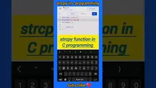 strcpy in c| strcpy function in c| string C programming full course 