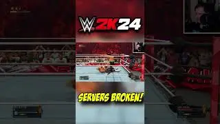 WWE 2K24 ONLINE SERVERS ARE BROKEN! #wwe2k24 #wwe2k24gameplay #wwe2k24online #shorts #fyp #shorts