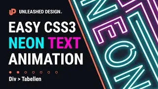 🥶Coole CSS3 Neon-Text Animation! 👍 [TUTORIAL]