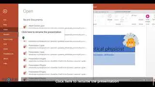 Working with file options using the Backstage view in PowerPoint