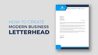 Modern Business letterhead Design in illustrator