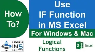 How to Use IF Function in Microsoft Excel