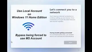 Use Windows 11 Home with Local Account and Bypass Microsoft Account