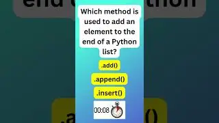 Python list quiz