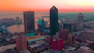 Amazing Jacksonville Florida Sunset Aerial Drone Footage | Beautiful North Florida
