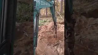Ямобур Мини Экскаватор коттеджный посёлок Акватория.