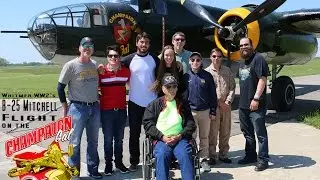 B-25 Flight with Teacher & Students!!! Whitmer WW2 May 2017 Doolittle Raid - In Honor of Dick Cole