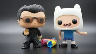 Matrix Neo and Adventure Time Finn Vaulted Funko Pops
