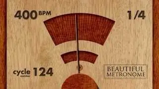 400 BPM 1/4 Wood Metronome HD