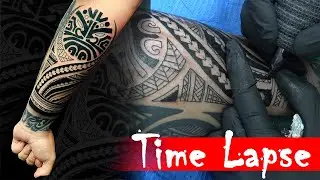 Maorí - TATTOO TIME LAPSE - Lapso de tiempo de tatuaje