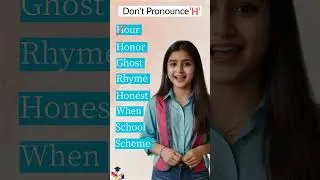 Don't Pronounce 'H' #silentwords #pronunciation #shorts #youtubeshorts #yt#advancedenglish#english#h