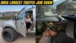India longest Traffic jam 50km in kashmir 😨 Christmas celebrate kara monster truck mai 😅