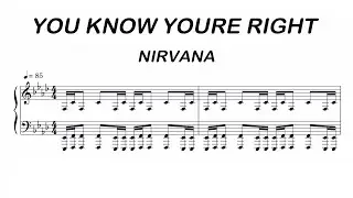 Nirvana - You Know Youre Right Sheet Music