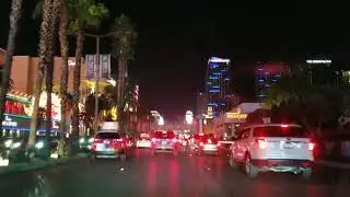Drive through Las Vegas strip