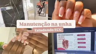 VLOG | MANUTENÇÃO NA UNHA | PASSANDO NA LOJA DE CONSTRUÇÃO | ESTUDANDO ECG