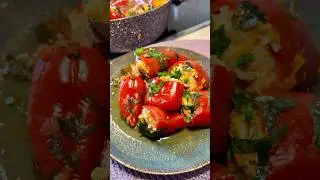 СЛАДКИЕ ПЕРЦЫ С КУРИНЫМ ФАРШЕМ #food #shorts