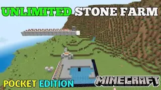 How to make AUTOMATIC STONE FARM In Minecraft PE | UNLIMITED STONE FARM MINECRAFT | STONE FARM MCPE