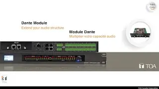 TOA Canada - Dante Module: expand the Possibilities of the M-8080D