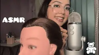 ASMR Friend comforts you after a hard day| Hair brushing, gum chewing, positive affirmations ✨