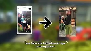 Videy Viral Main kuda kudaan di dapur Tiktok No Pin No Password game play frefire