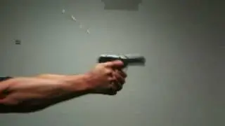 Colt 1903 Pocket Hammerless .32 Semi-Automatic Pistol - side view, rapid fire