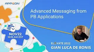 Advanced Messaging from PB Applications