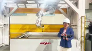 Robot Waterjet cutting.