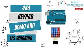 4x4 keypad demo and its working | Tenet Technetronics