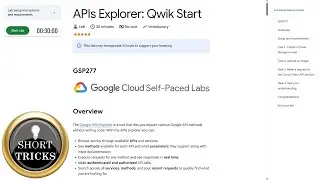 APIs Explorer: Qwik Start | 